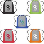 JH3483 Flip Side Drawstring Sports Bag With Custom Imprint